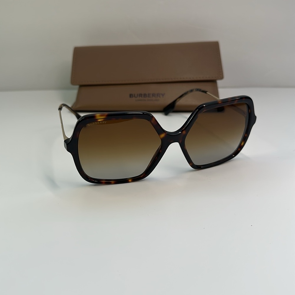 Burberry 0BE4324 3002T5 Dark Havana Square Full Rim Sunglasses for Women’s